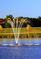 Lake and Pond Surface Aerators and Floating Fountain Features